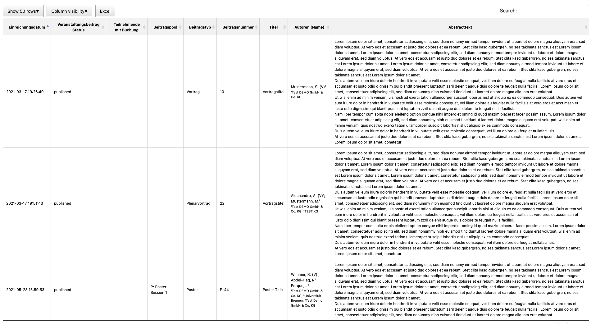 Bereitstellung eines Organisatoren-Dashboards